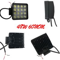 LED工作灯4寸48W越野车顶前杠中网射灯汽车改装货车灯12V24v