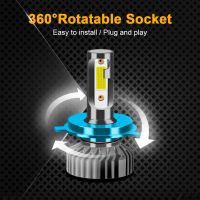 跨境热卖 F2迷你汽车LED大灯H7超高聚光车灯汽车改装前大灯速卖通