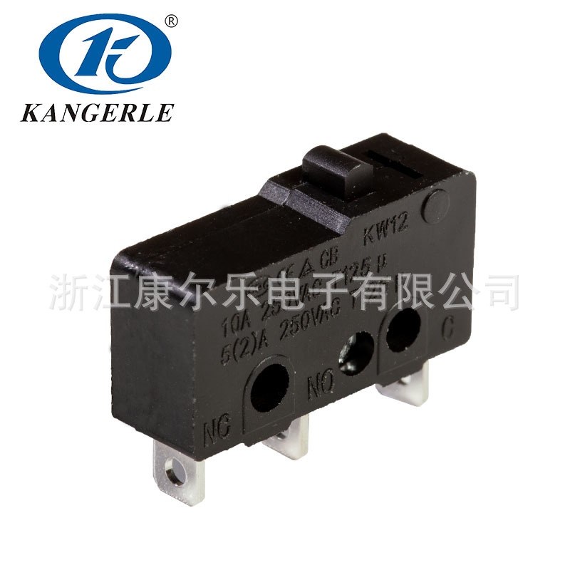 厂家认证三脚纯黑开关汽车开关高寿命大流量 微动开关