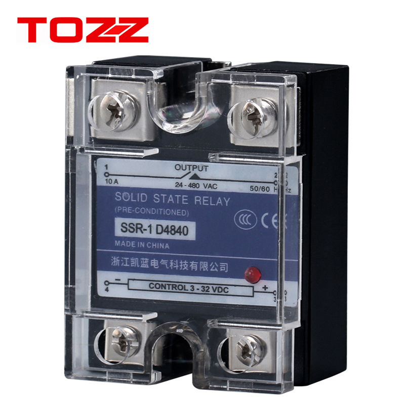 小型固态继电器直流控制交流SSR-40DA MGR 过零型 单相固态继电器