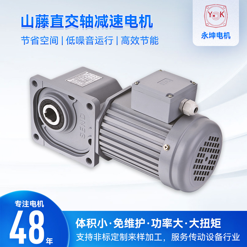 供应三相200WF系列SZG22F-30F-35F 山藤直交轴减速电机法兰 安装