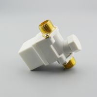 太阳能进水阀电磁阀有压常闭4分外牙塑料短口园艺食堂12V24V220V