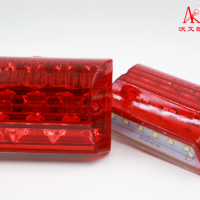 卡车货车边灯12-24Vled侧边警示信号灯 挂车拖车防水照地转向边灯