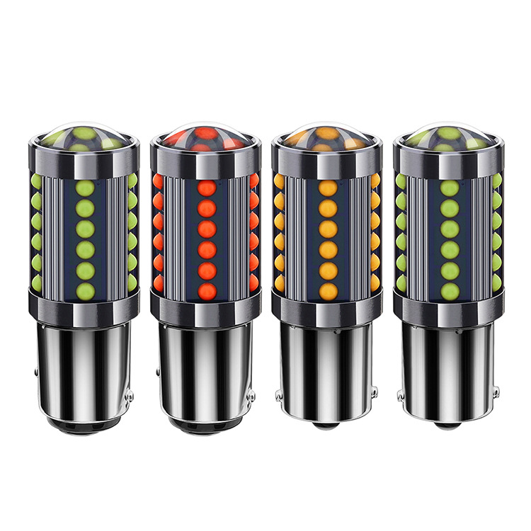 汽车led刹车灯1157 7443 cob 36smd高亮倒车灯7440解码1156转向灯