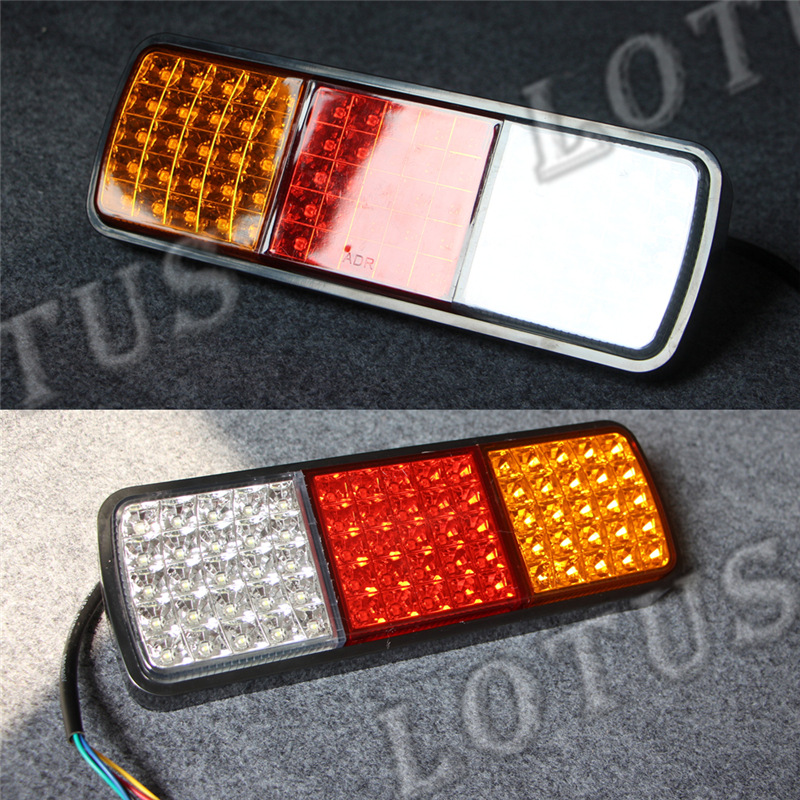 75LED卡车尾灯多功能三色欧卡车灯拖车尾灯半挂车高亮汽车尾灯12V图1