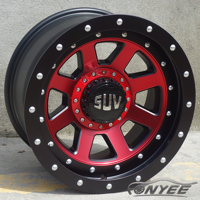 17寸汽车轮毂越野改装铝合金钢圈适用坦克300长城炮北京BJ40风翼