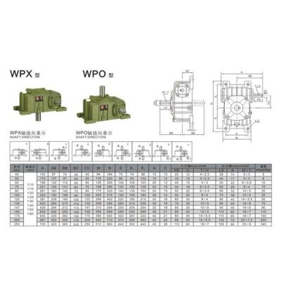 厂家供应WPO100型蜗轮蜗杆减速机 优质耐磨卧式减速器图2