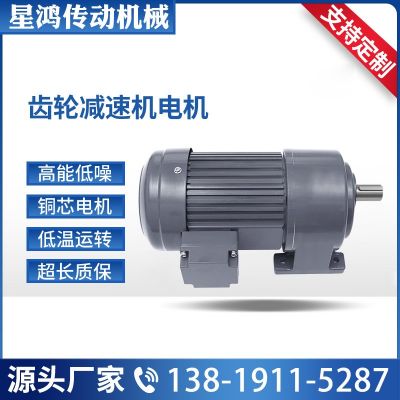 齿轮减速电机380V卧式200W/400W750W变频调速1500W立式齿轮减速机图3