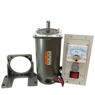 直流电机带碳刷450W光轴电机DC12V24V220V扭矩大功率快转速低噪音图5