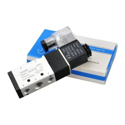 YIDAO气动执行元件4V210-08二两位五通电磁阀气缸换向控制单头图4