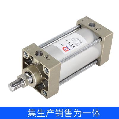 标准气缸小型气动大推力双向SC32X40X50X63X80X100X/*125X150X200图4