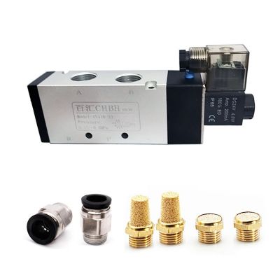 亚德客型气动电磁阀 铝合金材质二位五通电磁阀 单电控气动换向阀图5