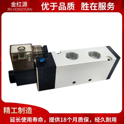 亚德客型气动电磁阀 铝合金材质二位五通电磁阀 单电控气动换向阀图3