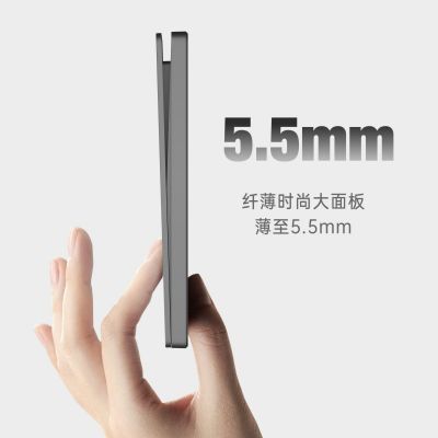 超薄开关插座面板家用86型墙壁暗装五孔插座带开关16a插座大板灰图2