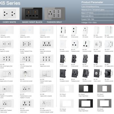 台湾118型15A美规110V插座双联美标美式Type c充电USB电源面板图2
