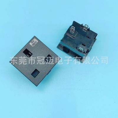 BS-Y01-1C 小英规AC插座 13A250V 小型 英标42*42mm 储能 逆变器图3