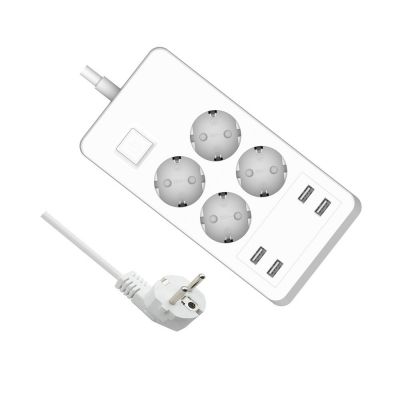 德国规格智能家居智能插座智能语音控制wifi智能排插4.8A4口USB图2