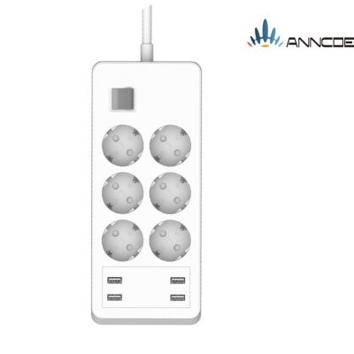 德国规格智能家居智能插座智能语音控制wifi智能排插4.8A4口USB图4