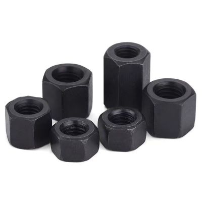 M6M8M10M12高强度加长加厚六角螺帽/8级发黑对接螺帽连接接头螺母图4