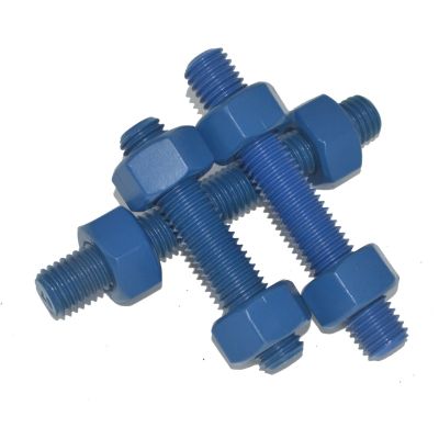 特氟龙螺栓双头 特 氟龙全螺纹螺柱高强螺栓四氟乙烯螺母图5