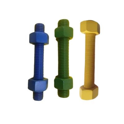 特氟龙螺栓双头 特 氟龙全螺纹螺柱高强螺栓四氟乙烯螺母图3
