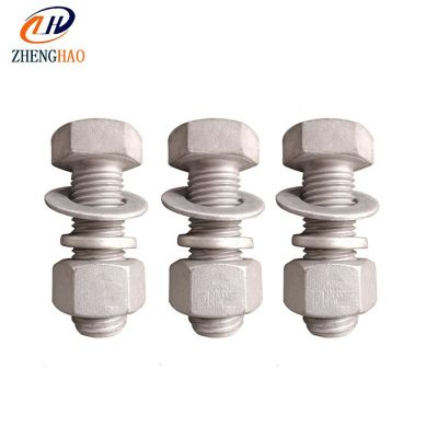 热镀锌外六角螺丝 8.8级热渗锌螺栓 防生锈六角头电力热浸 锌螺栓图3