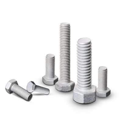 热镀锌螺栓丝 光伏热浸锌螺栓 M16光伏电力铁塔外六角热 镀锌螺栓图4