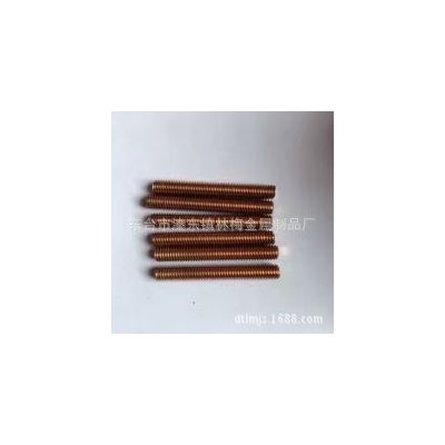 正宗T2紫铜丝杠M16*60一1000紫铜外六角双头螺母垫片U型卡非标件图3