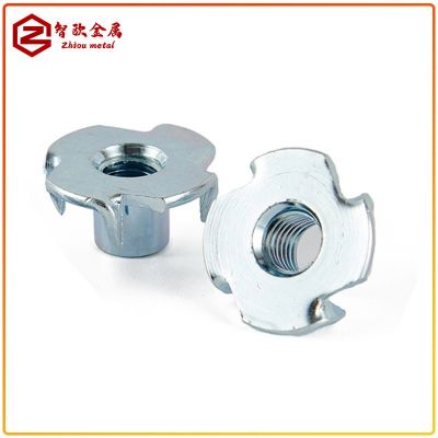 四爪螺母爪形螺帽木板镶嵌螺帽家具四爪螺丝四爪钉攀岩 螺 母家具图2