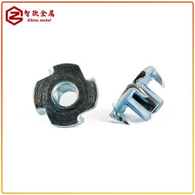 四爪螺母爪形螺帽木板镶嵌螺帽家具四爪螺丝四爪钉攀岩 螺 母家具图3