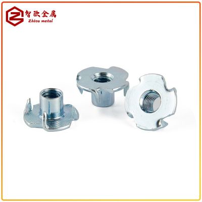 四爪螺母爪形螺帽木板镶嵌螺帽家具四爪螺丝四爪钉攀岩 螺 母家具图4