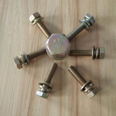 8.8级镀锌外六角三组合螺丝9074.17组合螺栓带平弹垫4M5M6M810M12图4