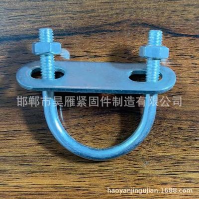 U型管卡现货U型螺栓 消防管道U型卡 水暖管道U型抱箍 镀锌 U型丝图2