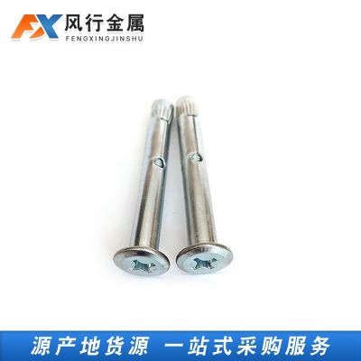 大盘头内膨胀 蓝白锌膨胀螺栓 电梯膨胀螺丝平头十字膨胀丝不锈钢图2