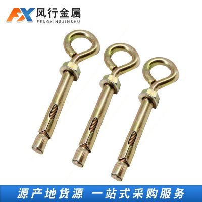 羊眼圈膨胀螺栓 O型拉爆内膨胀螺丝 带圈吊环灯勾 镀彩膨胀管壁虎图2