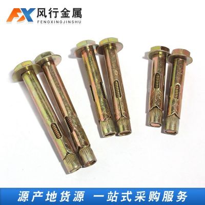 地板膨胀 六角内膨胀螺栓 减速带楼梯套管壁虎沉头 彩锌带孔拉爆图3