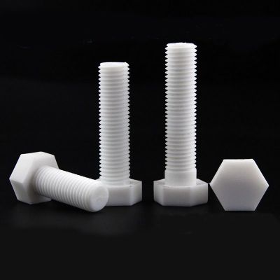 M3-M20外六角螺栓 PP聚丙烯 塑料六角头绝缘螺丝 塑胶防腐耐酸碱图3