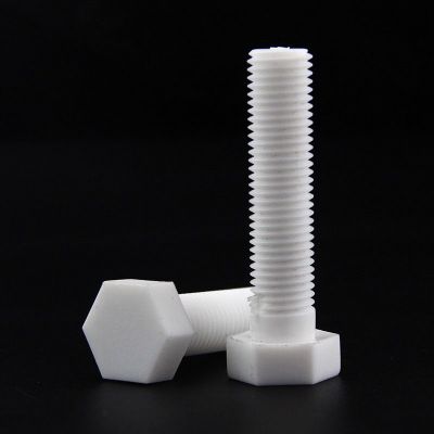 M3-M20外六角螺栓 PP聚丙烯 塑料六角头绝缘螺丝 塑胶防腐耐酸碱图2