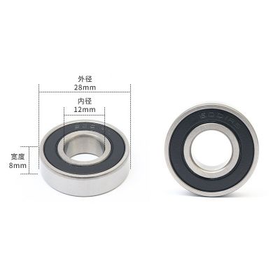 超低价供应不锈钢微型S6001-2RS 12*28*8 微型滚动轴承6001胶盖图4