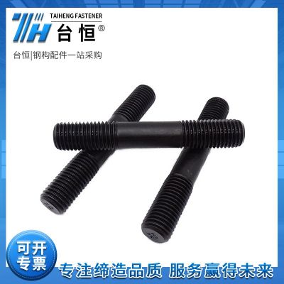 厂家现货供应高强度双头螺栓 双头螺 全螺纹螺柱氧化发黑螺栓螺母图4