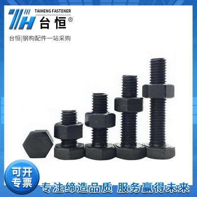 12.9级高强度螺栓六角头螺栓厂家8.810.9高强螺母35CrMoA螺母批发图2