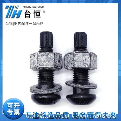 10.9级钢结构扭剪螺丝厂家可定制高强度半圆头扭剪型螺栓现 货高强图3