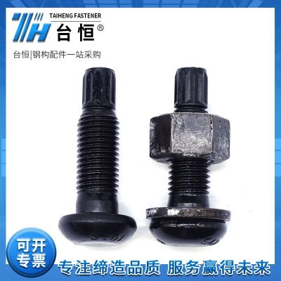 10.9级钢结构扭剪螺丝厂家可定制高强度半圆头扭剪型螺栓现 货高强图4