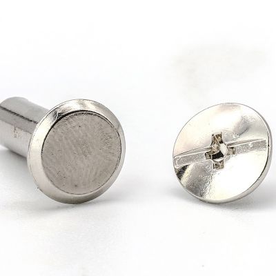 碳钢镀镍子母铆钉工字子母螺丝对锁账本钉子母钉相册菜谱柳 钉M3/4图3