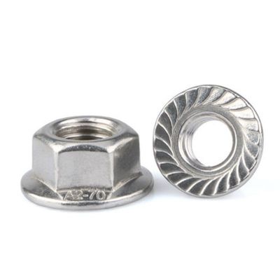 304不锈钢法兰螺母 防滑花齿 DIN6923图5