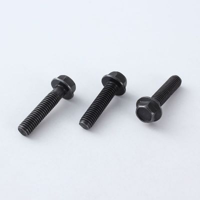 10.9级GB5780-86发黑M5高强度六角法兰螺栓可镀锌外六角螺栓螺丝图2