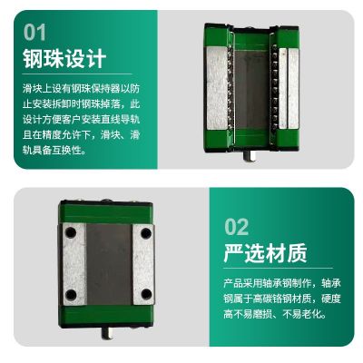 厂家批发上银轴承钢直线导轨MGN9C滑块模组线性方轨小型滑轨滑块图3