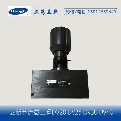 恒立 立新节流截止阀DV DRV DVP DRVP6 8 10 12 16 20 25 30 40图4