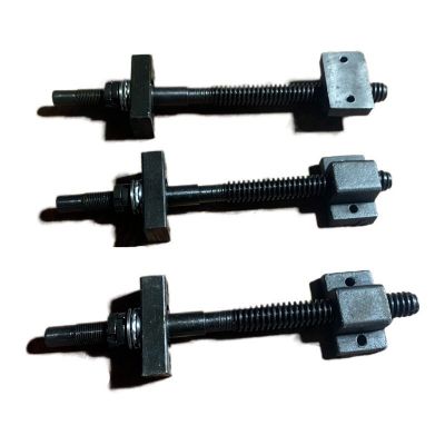 45钢梯形螺纹杆T型方扣丝杆正反粗牙插板阀手摇丝杆螺母套装螺杆图2