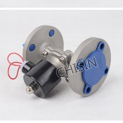 ZBSF蒸汽法兰电磁阀304不锈钢高温180度CHISIN上海一方自控阀门温图5